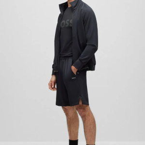 Shorts De Corte Regular Com Bolso Traseiro Com Zíper