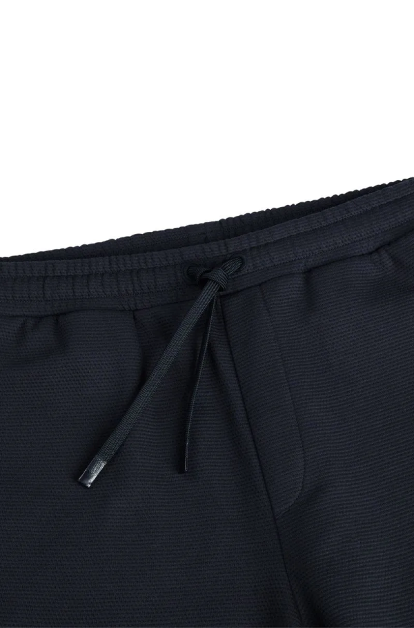 Shorts De Algodão De Caimento Descontraído Com Riscas Espelhadas - Imagem 5