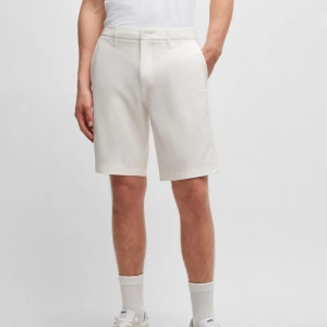 Shorts Slim De Tecido Fácil De Engomar