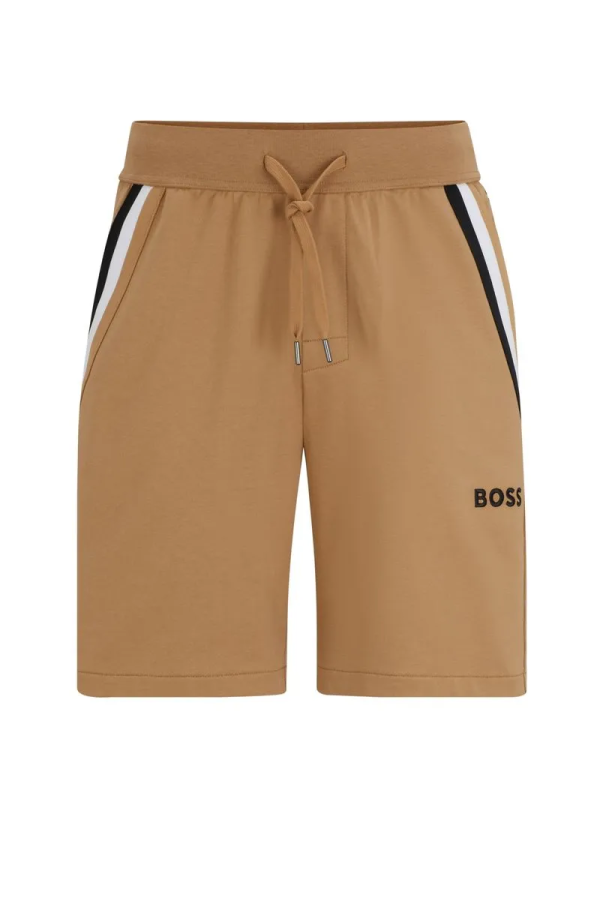 Shorts Em Terry De Algodão Com Fita De Assinatura - Imagem 5