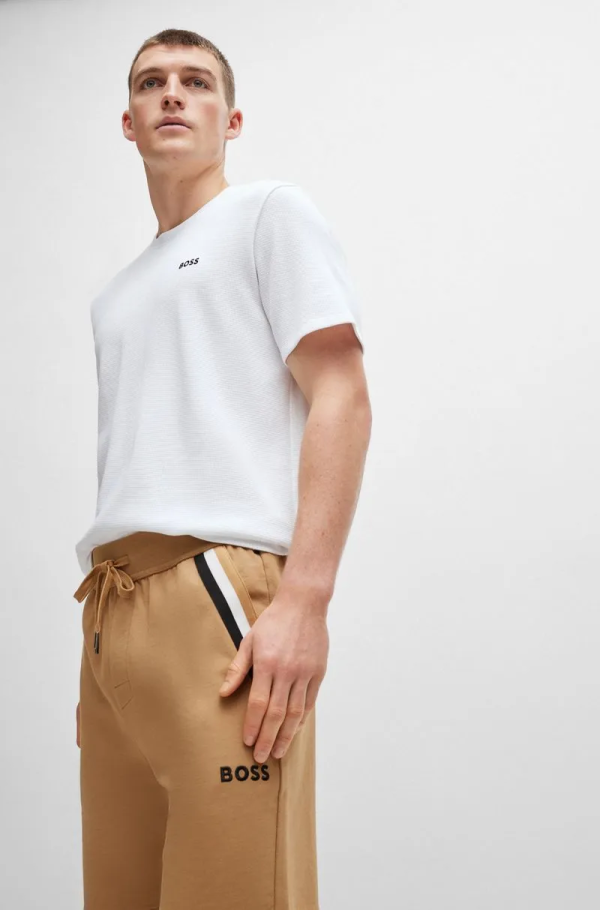 Shorts Em Terry De Algodão Com Fita De Assinatura - Imagem 3