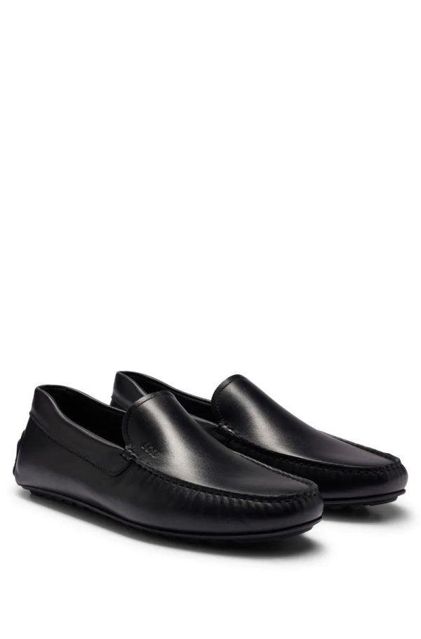 Mocassins De Couro Nappa Com Sola De Motorista E Forro Completo
