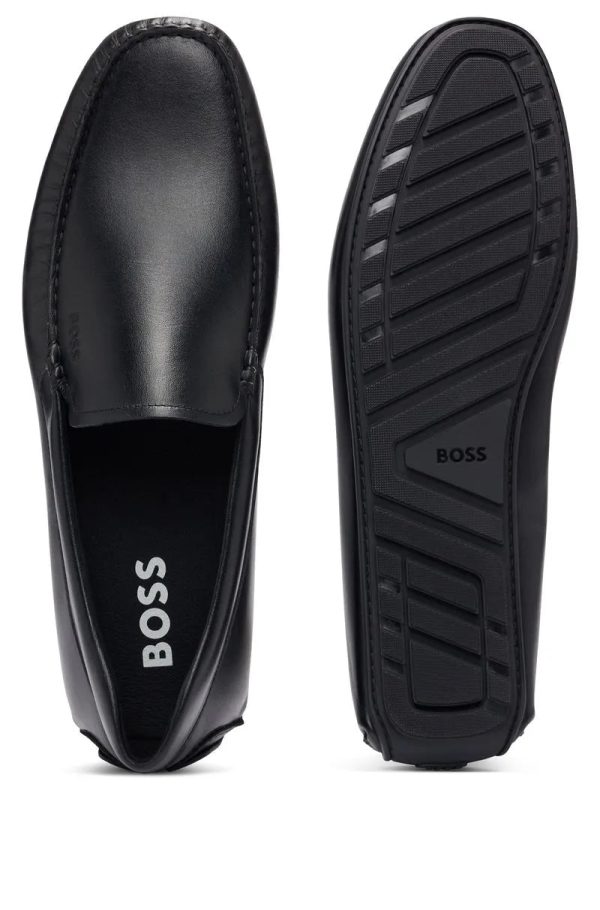 Mocassins De Couro Nappa Com Sola De Motorista E Forro Completo - Imagem 4