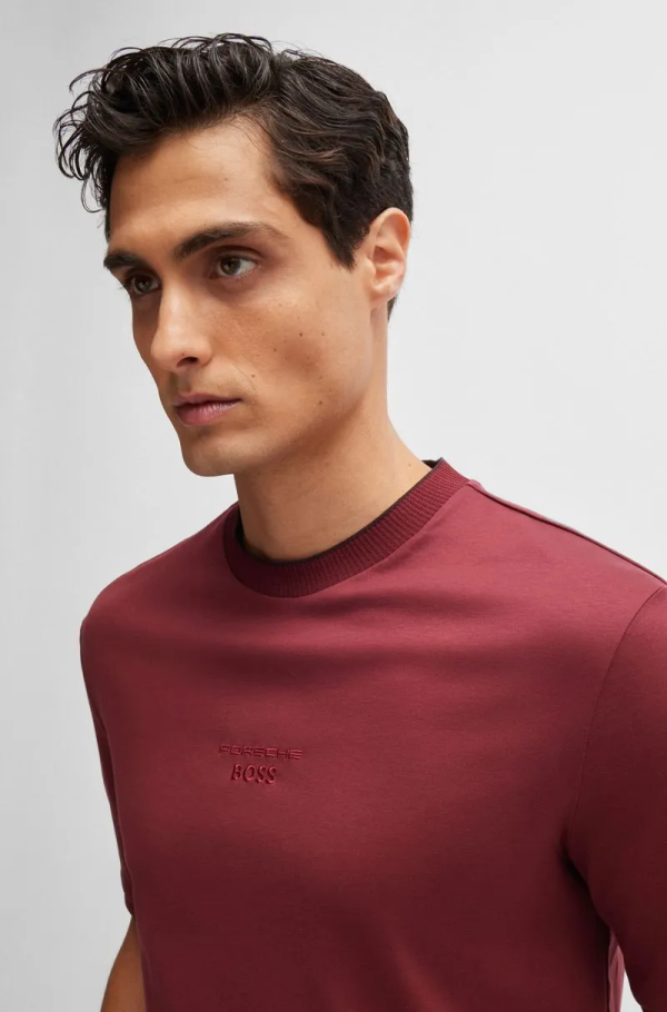 Camiseta De Algodão Mercerizado Porsche X Boss - Imagem 2