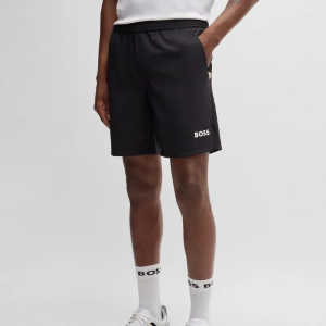 Shorts Boss X Matteo Berrettini Em Tecido De Secagem Rápida