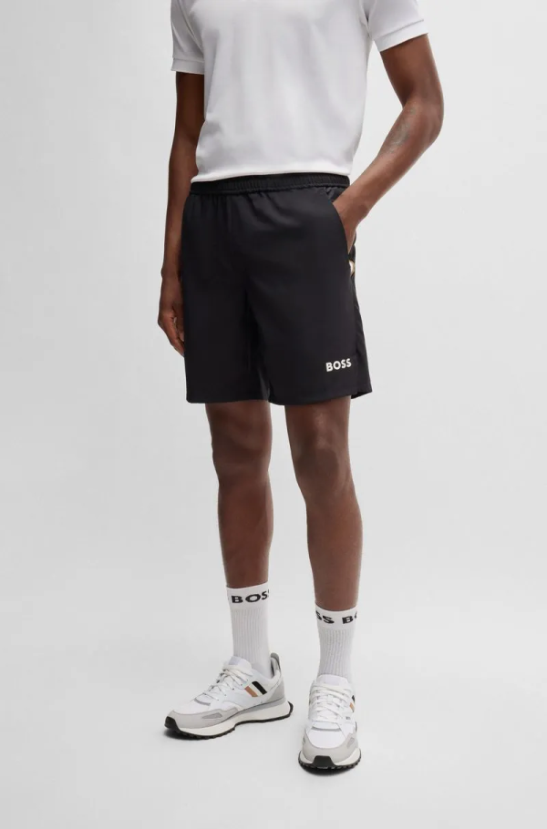 Shorts Boss X Matteo Berrettini Em Tecido De Secagem Rápida
