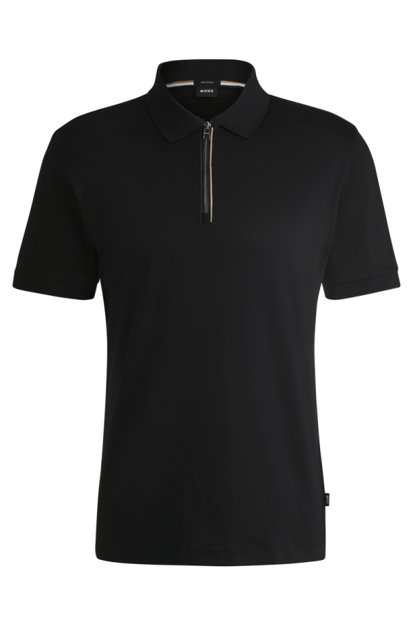 Polo Slim-Fit Em Algodão Mercerizado Com Fecho De Zíper - Imagem 6