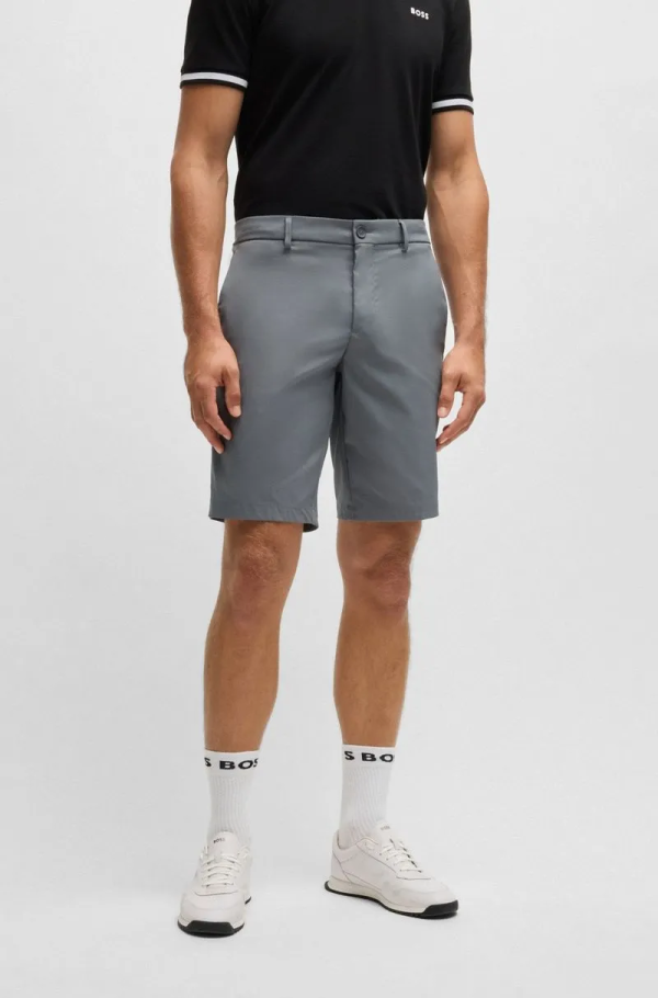 Shorts Slim De Sarja Repelente À Água
