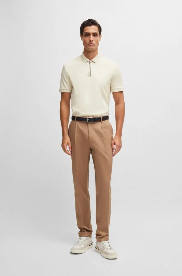 Polo Slim-Fit Em Algodão Mercerizado Com Fecho De Zíper - Imagem 2