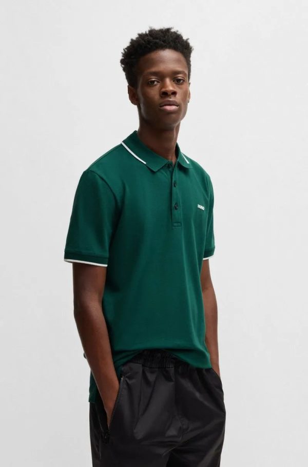 Camisa Polo Slim Fit Em Algodão Stretch Com Logo Bordado - Imagem 7