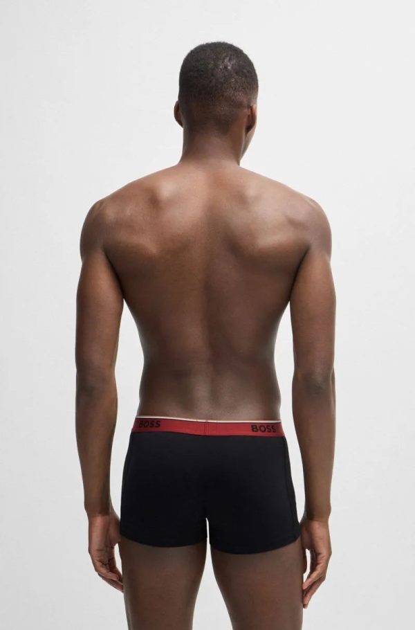 Pack De Três Boxers De Algodão Elástico Com Logo - Imagem 4