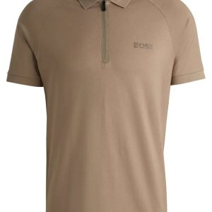 Polo De Algodão Com Logo Espelhado