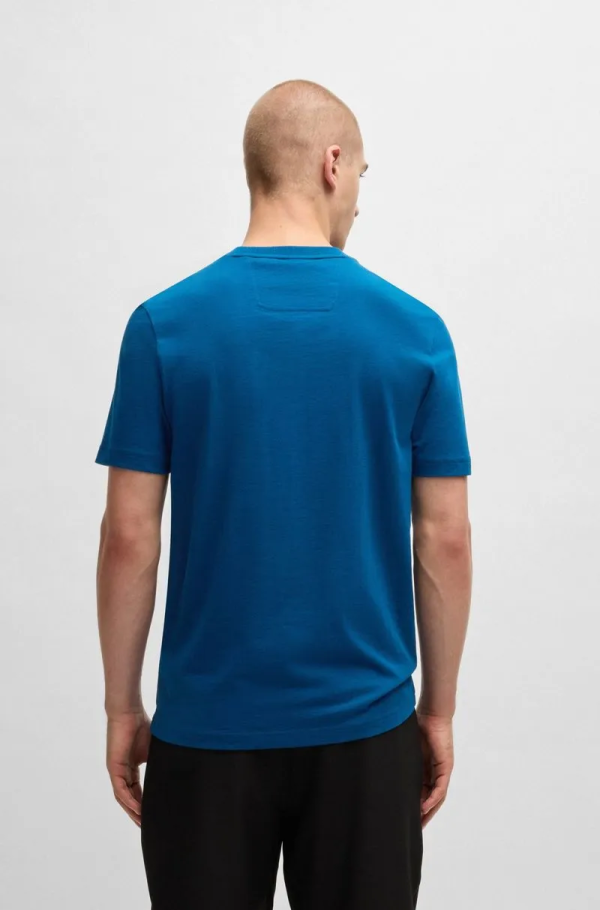 Camiseta Regular De Algodão Com Arte De Logo - Imagem 5