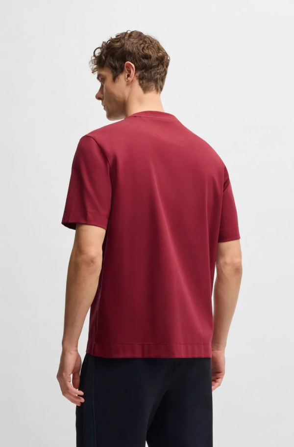 Camiseta BOSS X Aston Martin Em Algodão Elástico Com Logo - Imagem 4