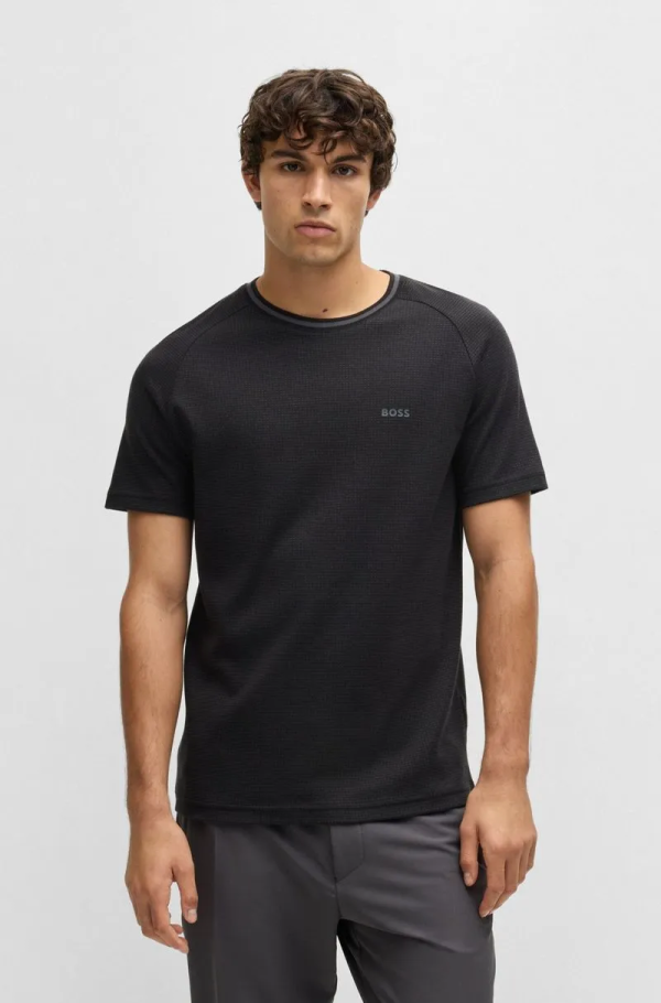 Camiseta De Ajuste Descontraído Em Algodão Com Detalhe De Logo