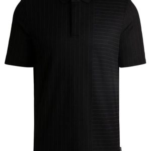 Polo De Algodão Mercerizado Com Listras Mistas