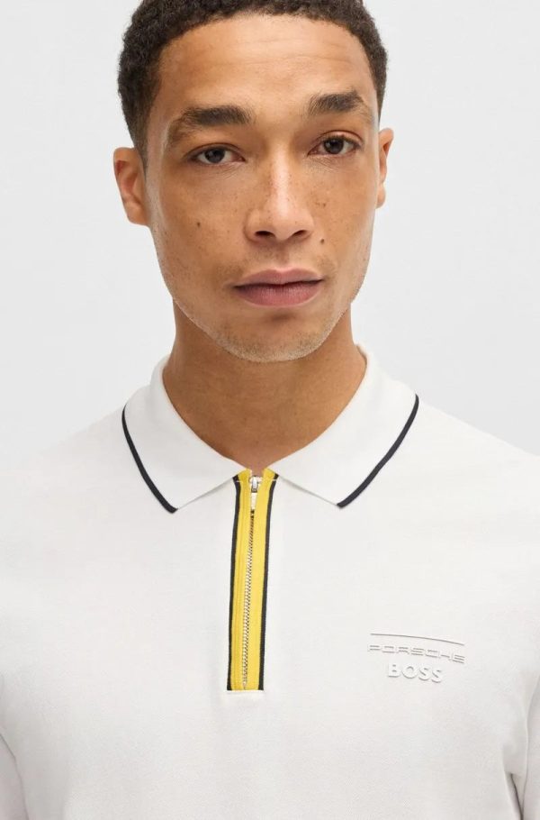 Polo De Algodão Elástico Porsche X Boss - Imagem 3