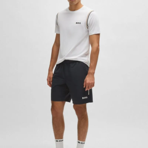 Shorts Boss X Matteo Berrettini Com Elasticidade Em Quatro Direções