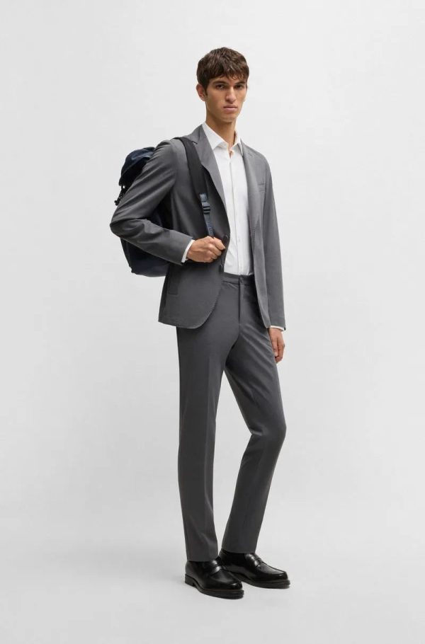 Camisa Slim Em Jersey Elástico Estruturado De Alto Desempenho - Imagem 6