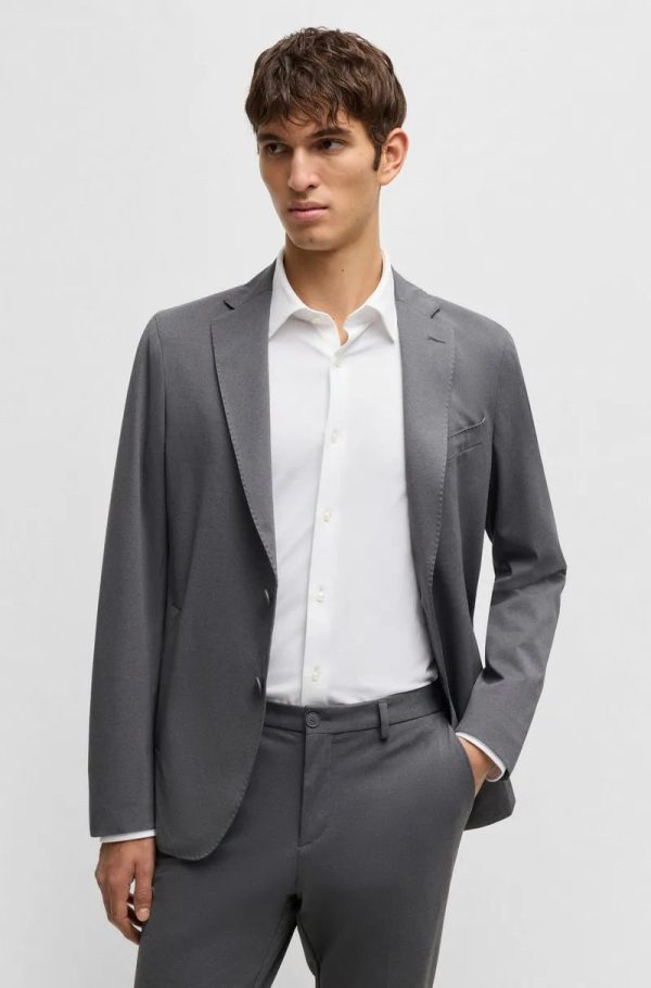 Camisa Slim Em Jersey Elástico Estruturado De Alto Desempenho - Imagem 2