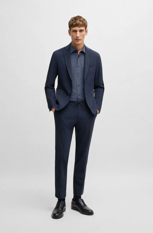 Camisa Slim-Fit Em Material De Desempenho - Imagem 2