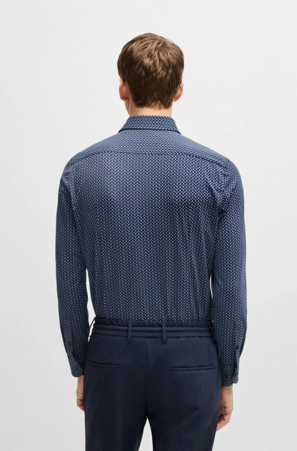 Camisa Slim-Fit Em Material De Desempenho - Imagem 5