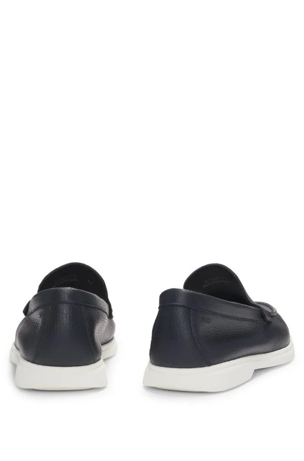 Mocassins De Couro Polido Com Logo - Imagem 2