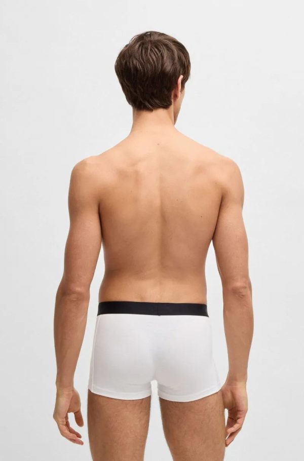 Pack Com Três Cuecas Boxer De Algodão Stretch Com Cós De Logo - Imagem 3