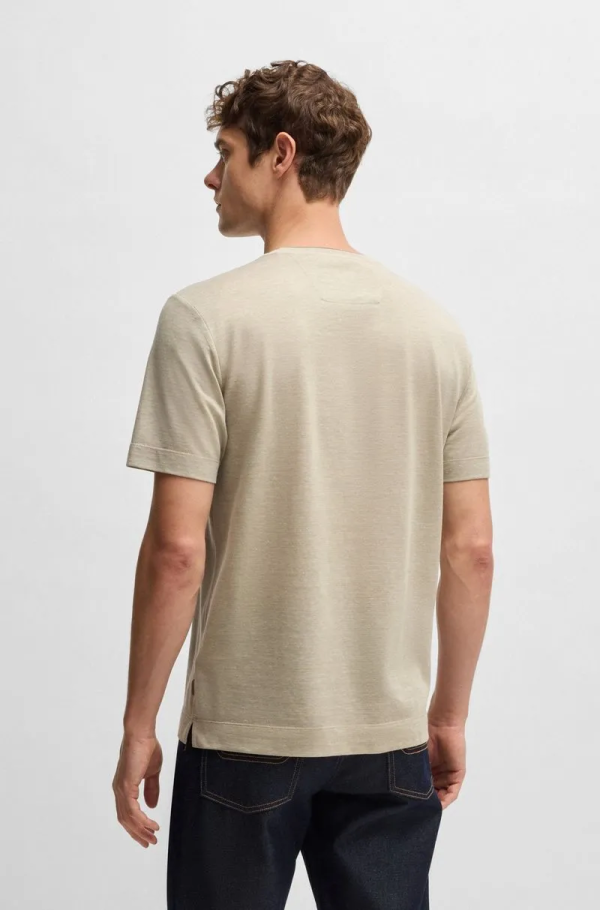 Camiseta Boss X Aston Martin Em Algodão, Linho E Seda - Imagem 4