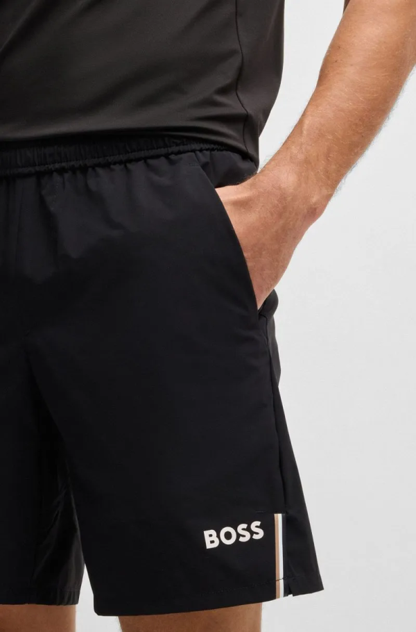 Shorts Em Tecido Super Elástico E De Secagem Rápida - Imagem 6