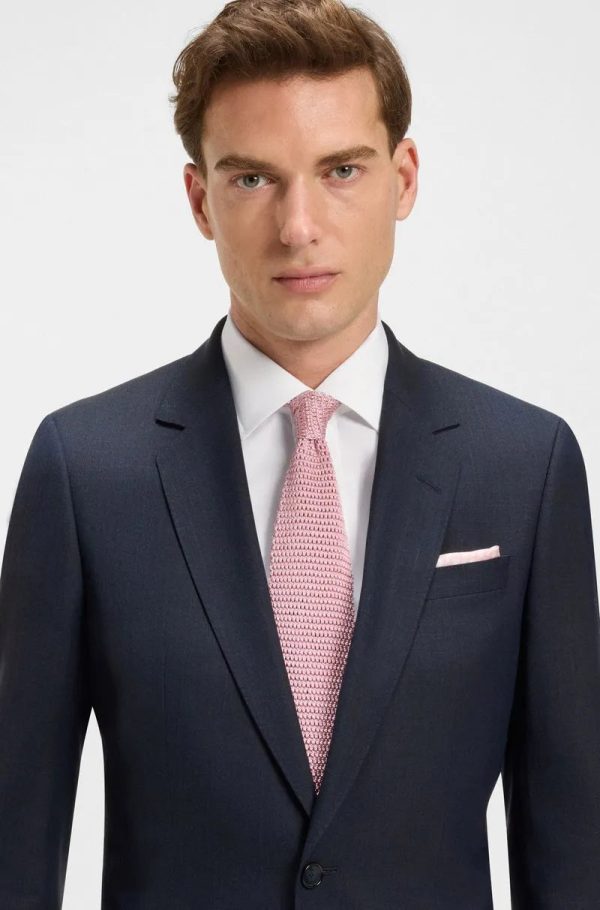 Camisa De Ajuste Slim BECKHAM X BOSS Em Popelina De Algodão - Imagem 6