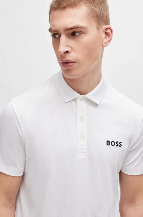 Polo Jacquard Degradê Com Logo Contrastante - Imagem 3